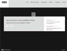 Tablet Screenshot of exen.pl
